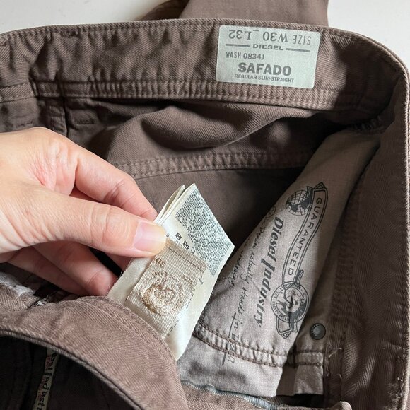 Diesel Safado Slim Straight Button Fly Jeans - Men's Size 30*32(Fit 30*31) - Picture 8 of 9